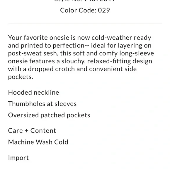 NWT FP Movement by Free People Hot Shot Long Sleeve Printed Onesie Small - Picture 5 of 13